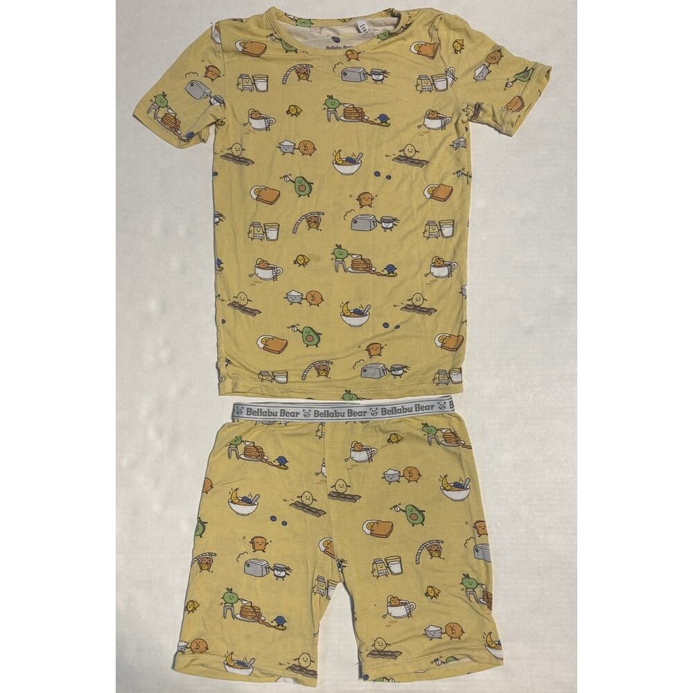 Bellabu Bear Kids 7 Brunches Bamboo Pajama Set Breathable Sustainable  Soft Cozy